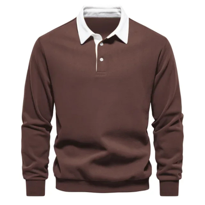 Men's Lightweight and Comfortable Cashmere Business Polo Shirt