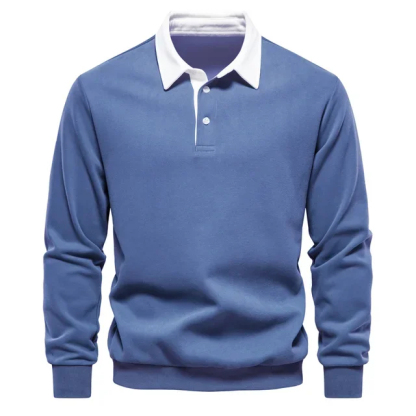 Men's Lightweight and Comfortable Cashmere Business Polo Shirt