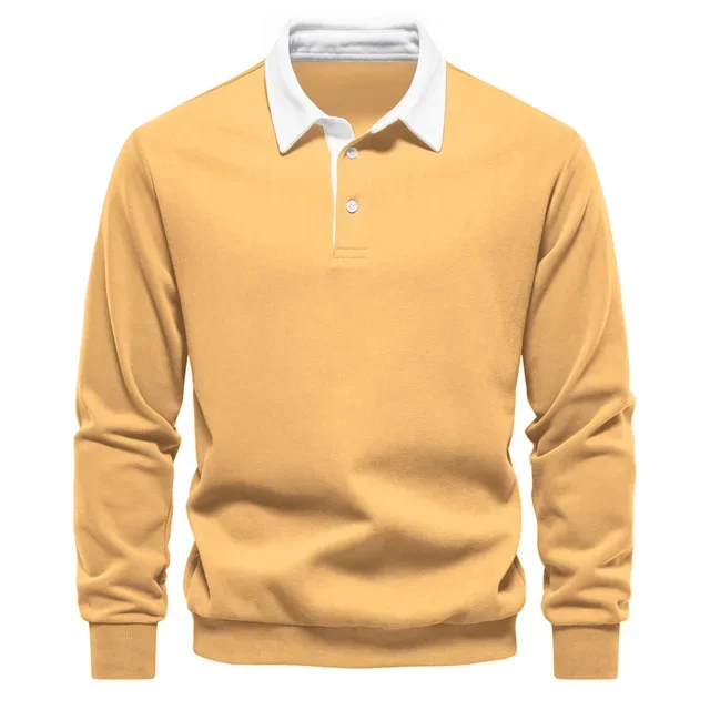 Men's Lightweight and Comfortable Cashmere Business Polo Shirt