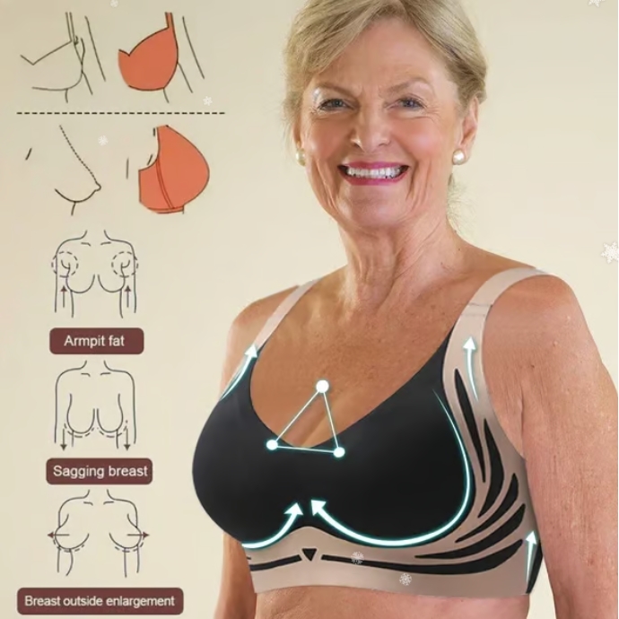 🔥Clearance Sale Buy 1 Get 3 Packs🎁Super gather bra | Wireless Push-up Bra👍No more sagging breasts