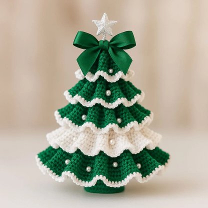 🤚🎁DIY Crochet Christmas Tree Kit – Handmade Holiday Decoration Set