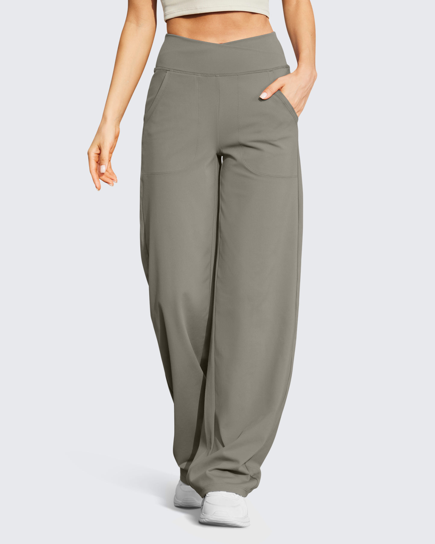 🔥Wide Leg High-Waist Casual Pants 31