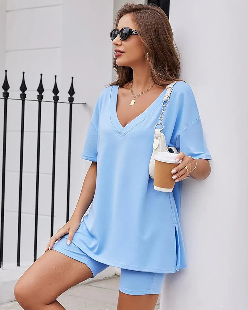🔥Casual Vibe Comfy Oversized 2-Piece Lounge Set
