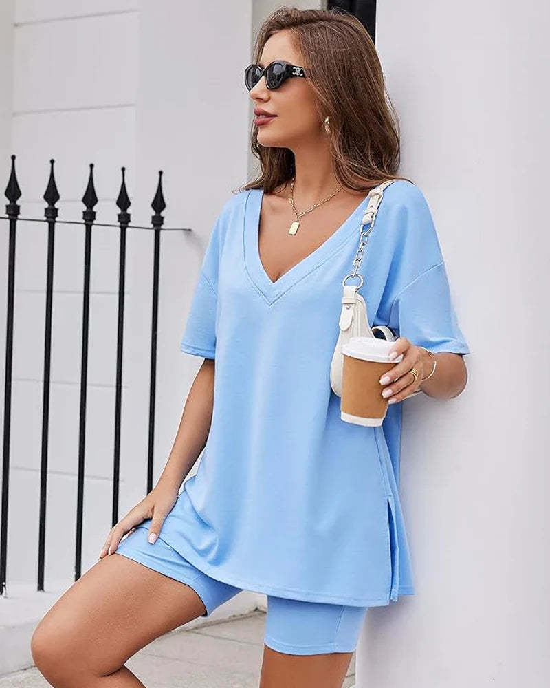 🔥Casual Vibe Comfy Oversized 2-Piece Lounge Set