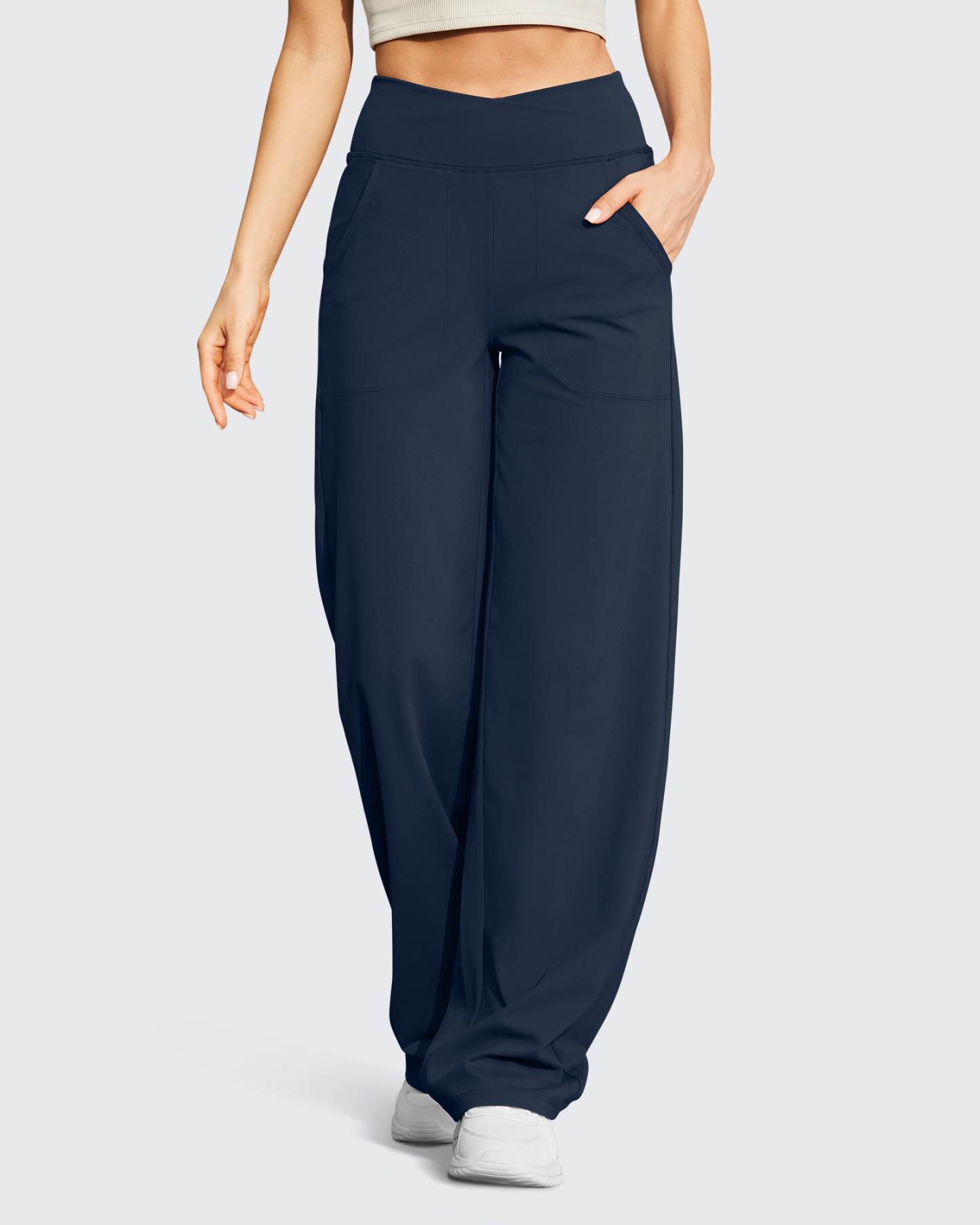 🔥Wide Leg High-Waist Casual Pants 31