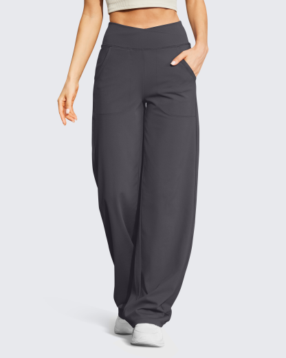 🔥Wide Leg High-Waist Casual Pants 31