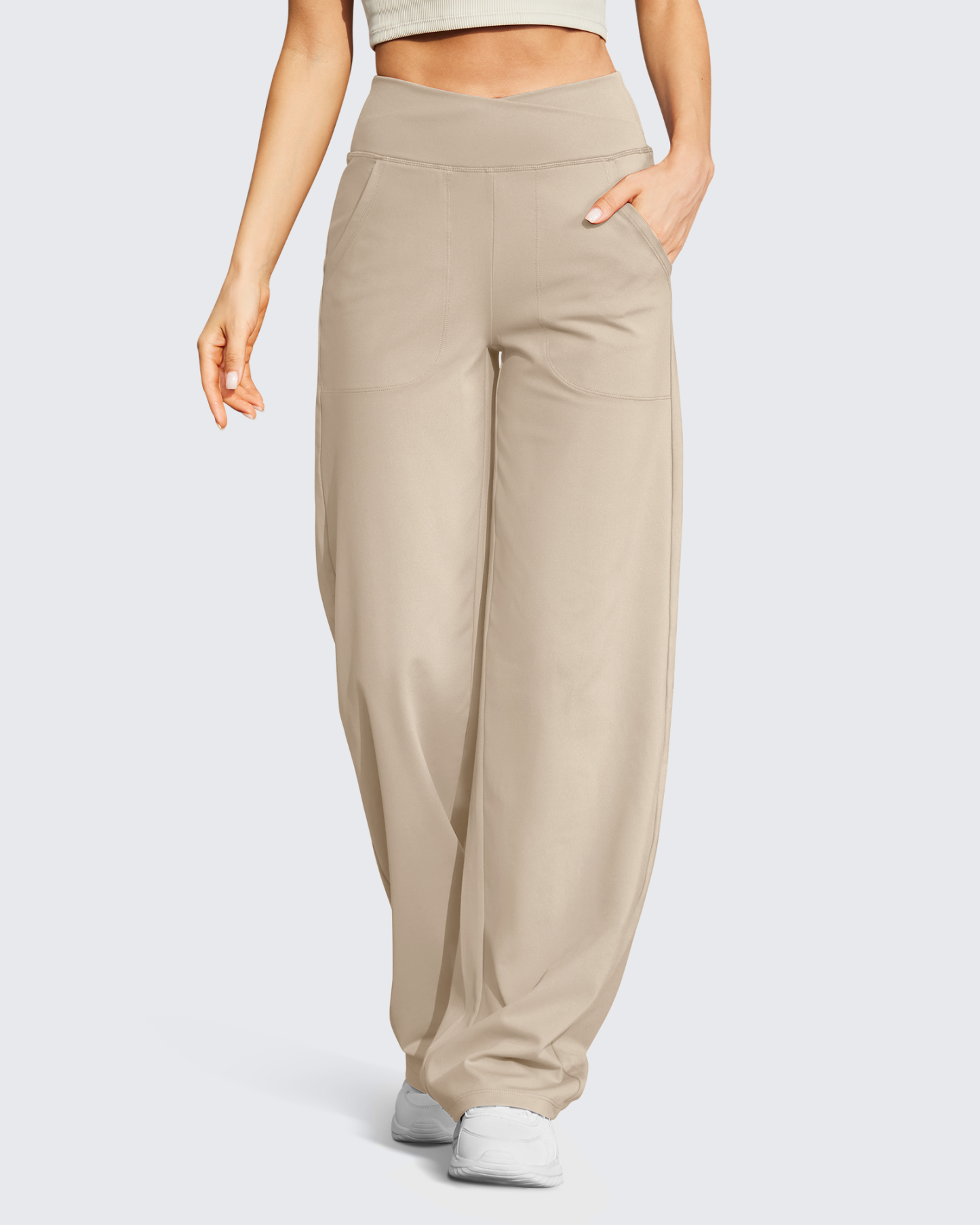 🔥Wide Leg High-Waist Casual Pants 31