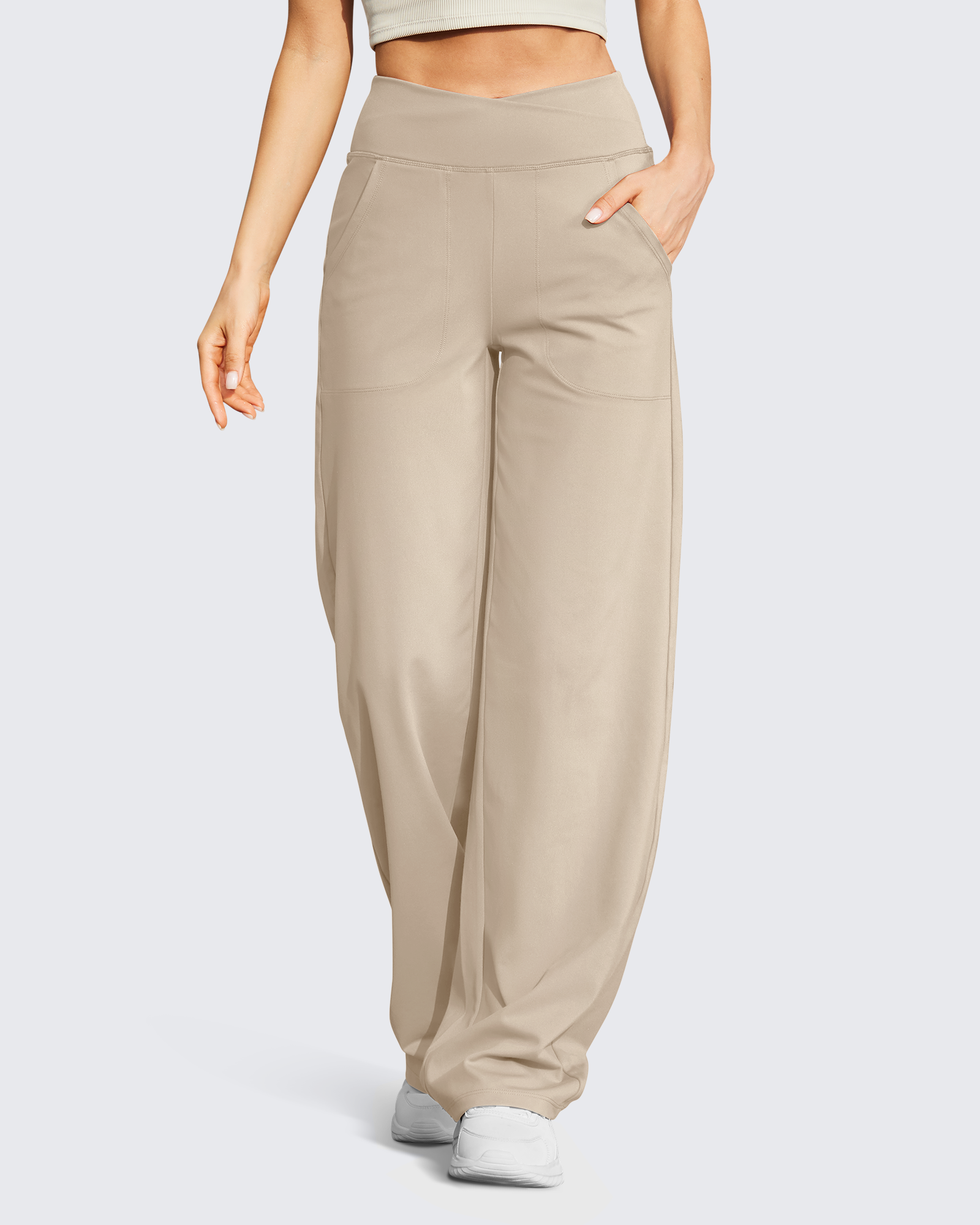 🔥Wide Leg High-Waist Casual Pants 31