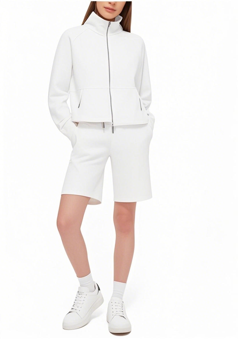 New Arrival 2025 SS All - American Full - Zip Multifunctional Long - sleeve Shorts Outfit
