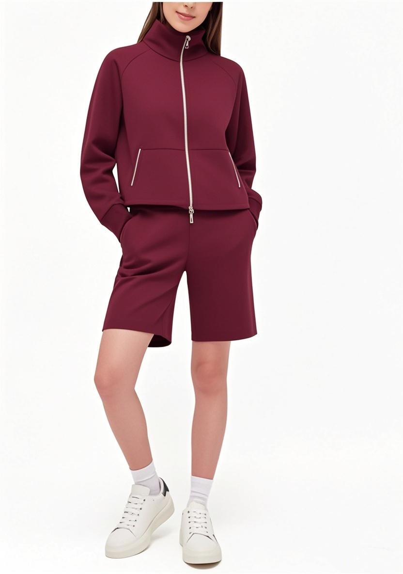 New Arrival 2025 SS All - American Full - Zip Multifunctional Long - sleeve Shorts Outfit
