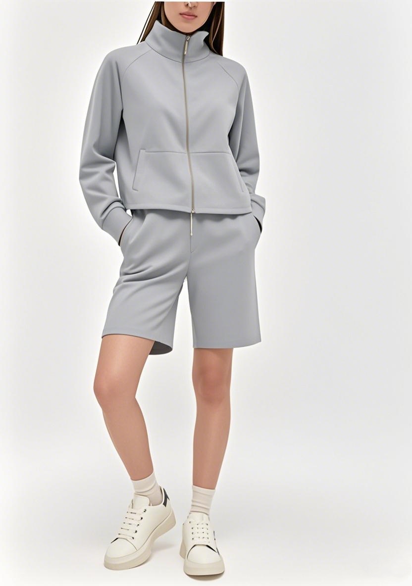New Arrival 2025 SS All - American Full - Zip Multifunctional Long - sleeve Shorts Outfit