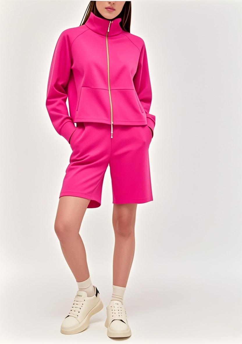 New Arrival 2025 SS All - American Full - Zip Multifunctional Long - sleeve Shorts Outfit