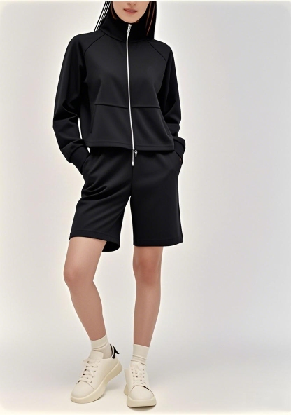 New Arrival 2025 SS All - American Full - Zip Multifunctional Long - sleeve Shorts Outfit