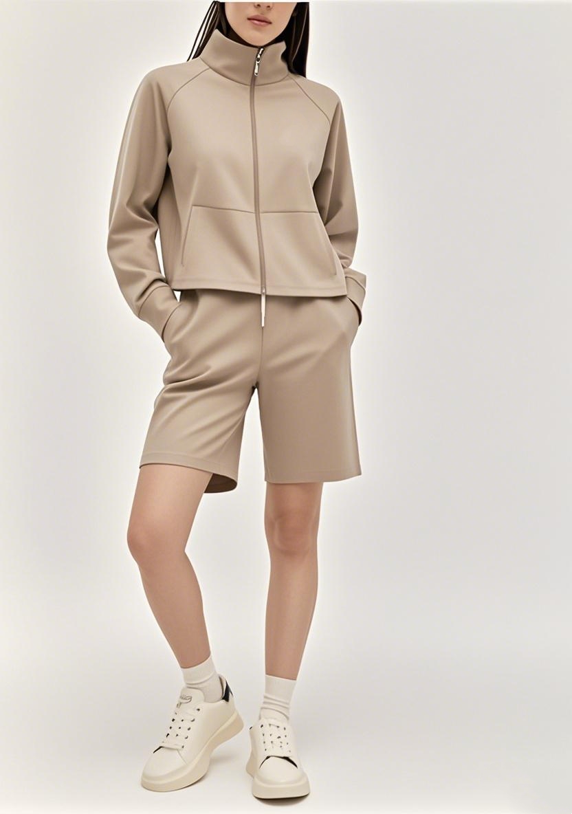 New Arrival 2025 SS All - American Full - Zip Multifunctional Long - sleeve Shorts Outfit