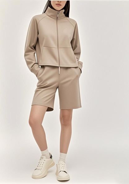 New Arrival 2025 SS All - American Full - Zip Multifunctional Long - sleeve Shorts Outfit
