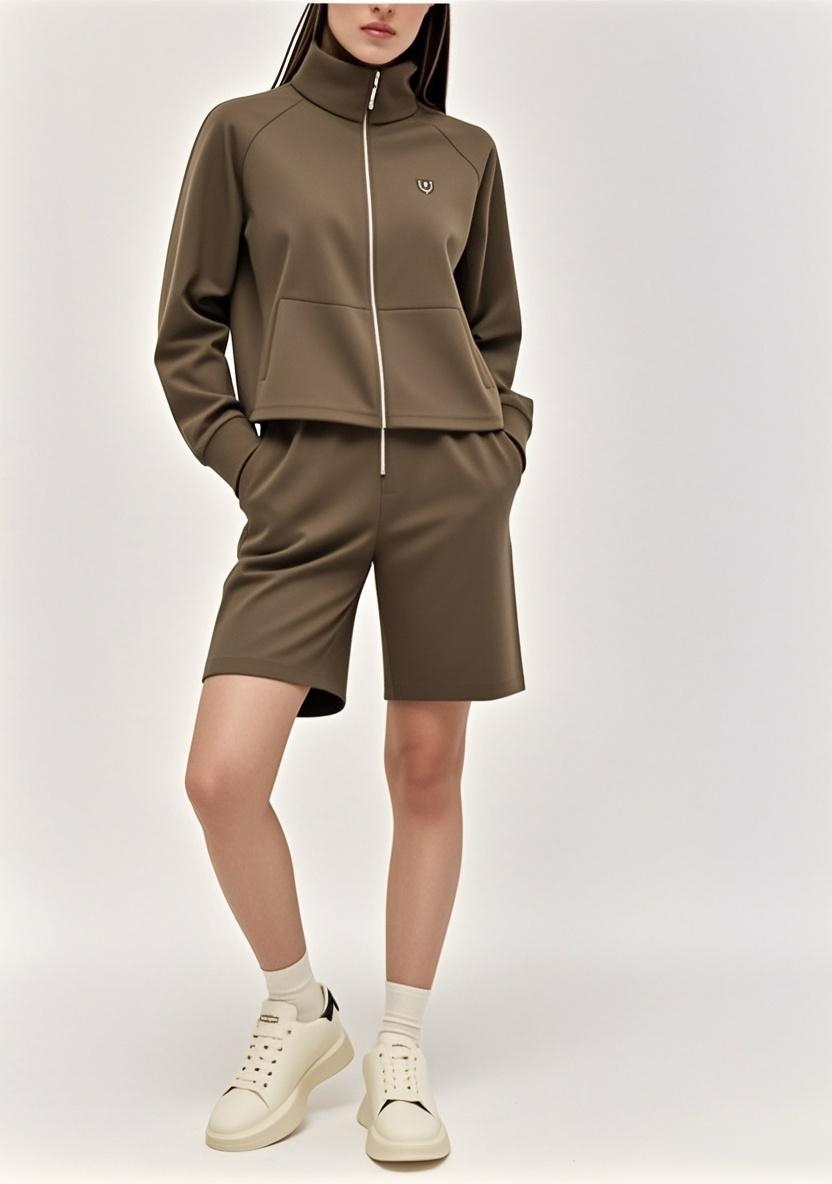 New Arrival 2025 SS All - American Full - Zip Multifunctional Long - sleeve Shorts Outfit