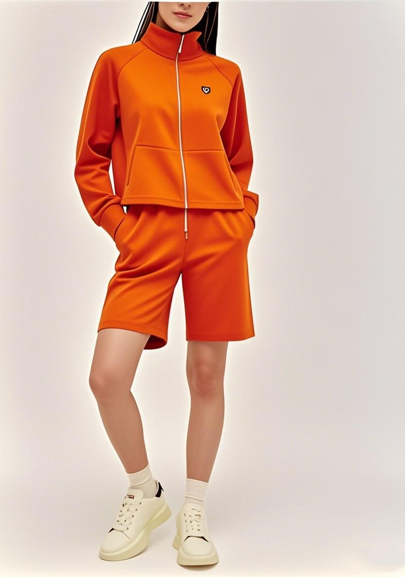 New Arrival 2025 SS All - American Full - Zip Multifunctional Long - sleeve Shorts Outfit