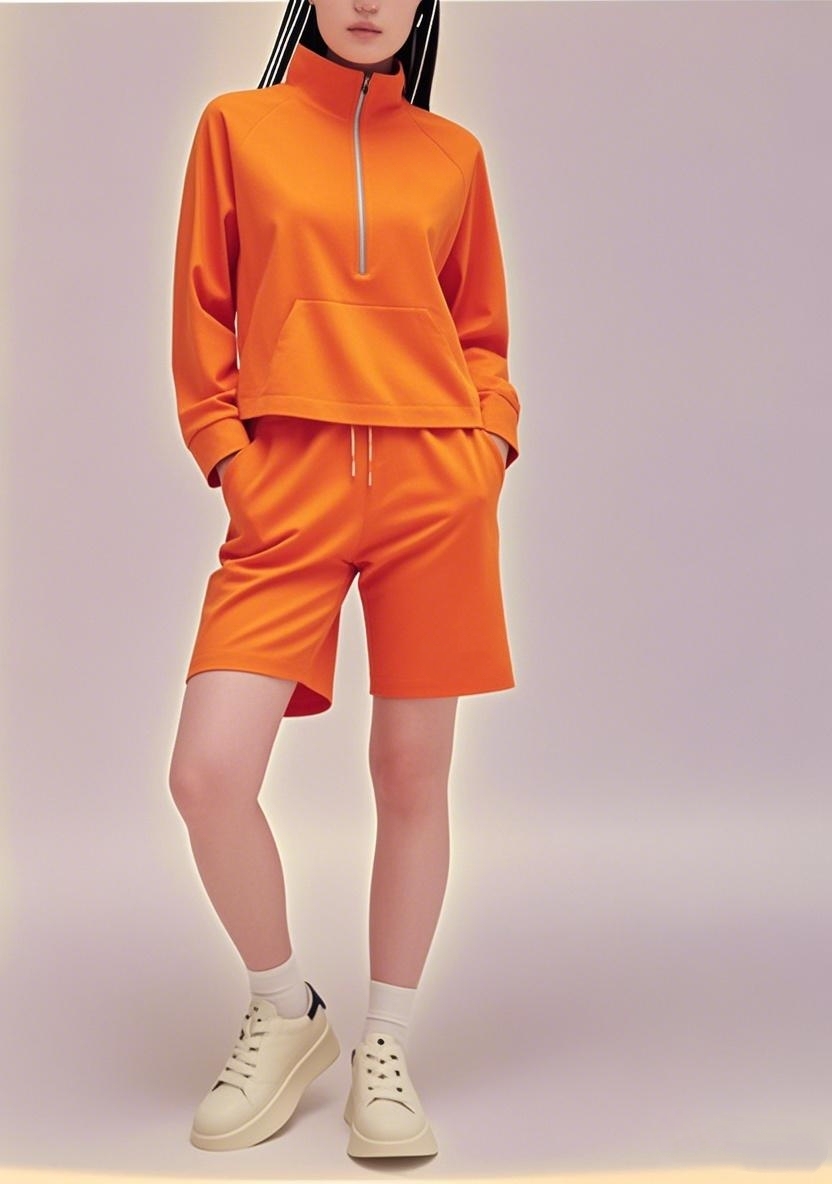 New Arrival 2025 SS American - inspired Versatile Long - sleeve Shorts Ensemble