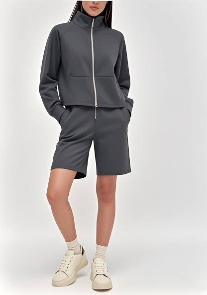 New Arrival 2025 SS All - American Full - Zip Multifunctional Long - sleeve Shorts Outfit