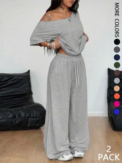 Women's Minimalist Basic Casual Two-Piece Set
