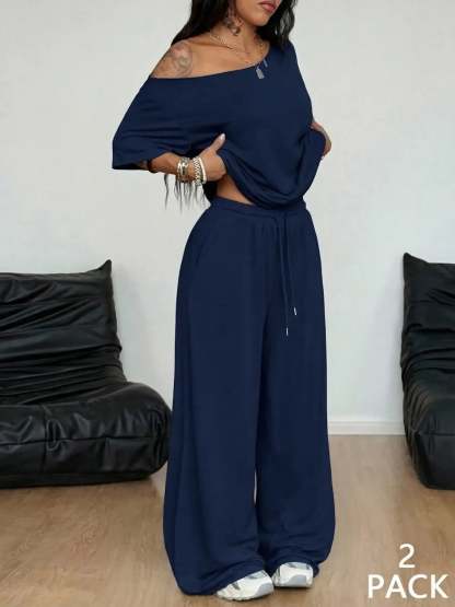 Women's Minimalist Basic Casual Two-Piece Set