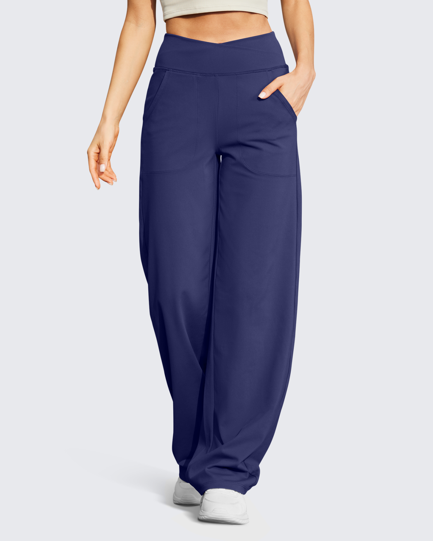🔥Wide Leg High-Waist Casual Pants 31