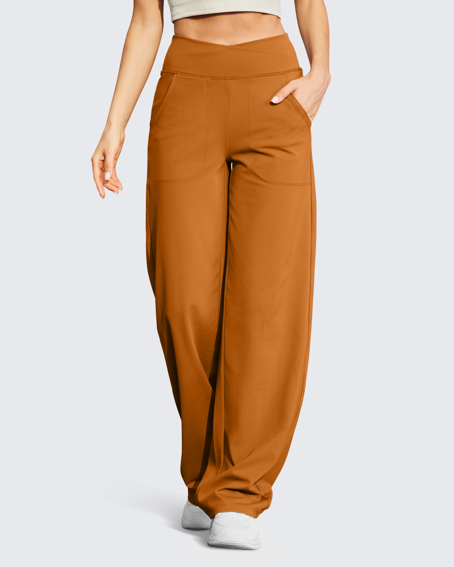 🔥Wide Leg High-Waist Casual Pants 31
