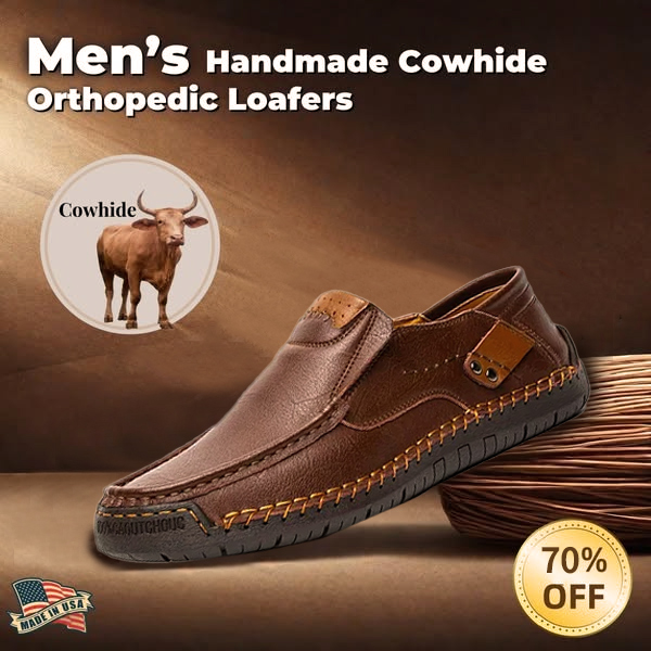 ⏰Christmas sale 50% OFF 🔥 Men's Handmade Genuine Leather Slip-On Loafers