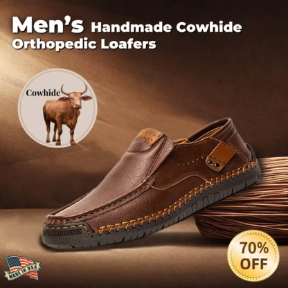 ⏰Christmas sale 50% OFF 🔥 Men's Handmade Genuine Leather Slip-On Loafers