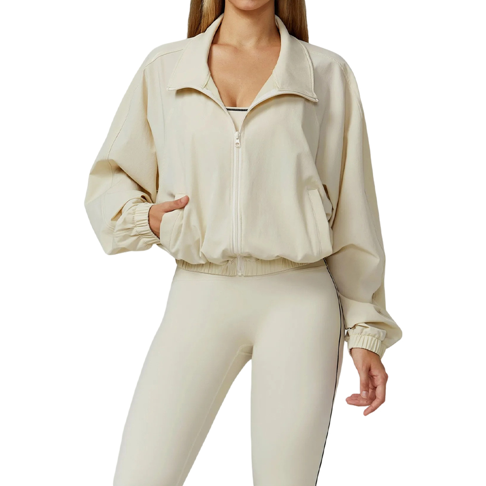 🔥2025 NEWS Women's Sports Jacket Hooded Long Sleeve Zipper Quick Dry Nylon Spandex Blend Yoga Running Outdoor Activities