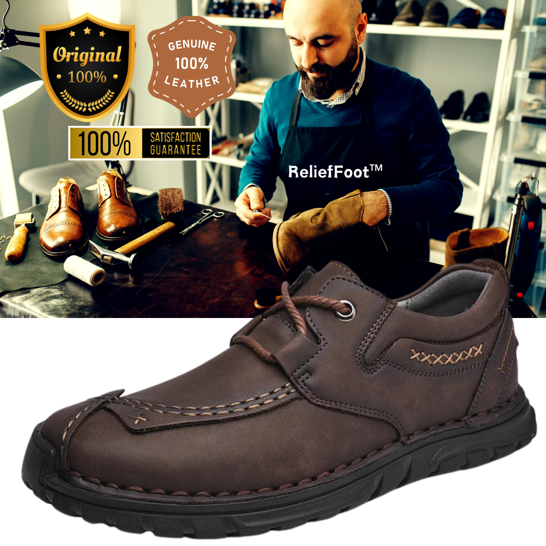 ReliefFoot™ Handmade Men's sports non-slip soft-soled Cowhide leather 