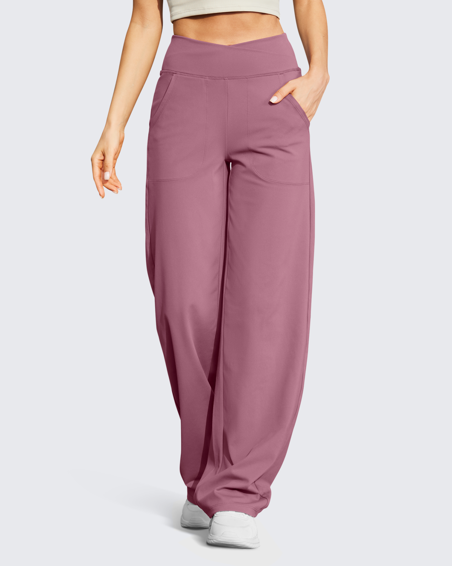 🔥Wide Leg High-Waist Casual Pants 31