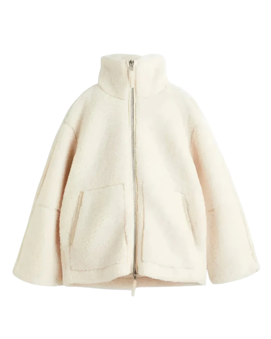 🔥Women's Solid Lambswool High Collar Wool Coat