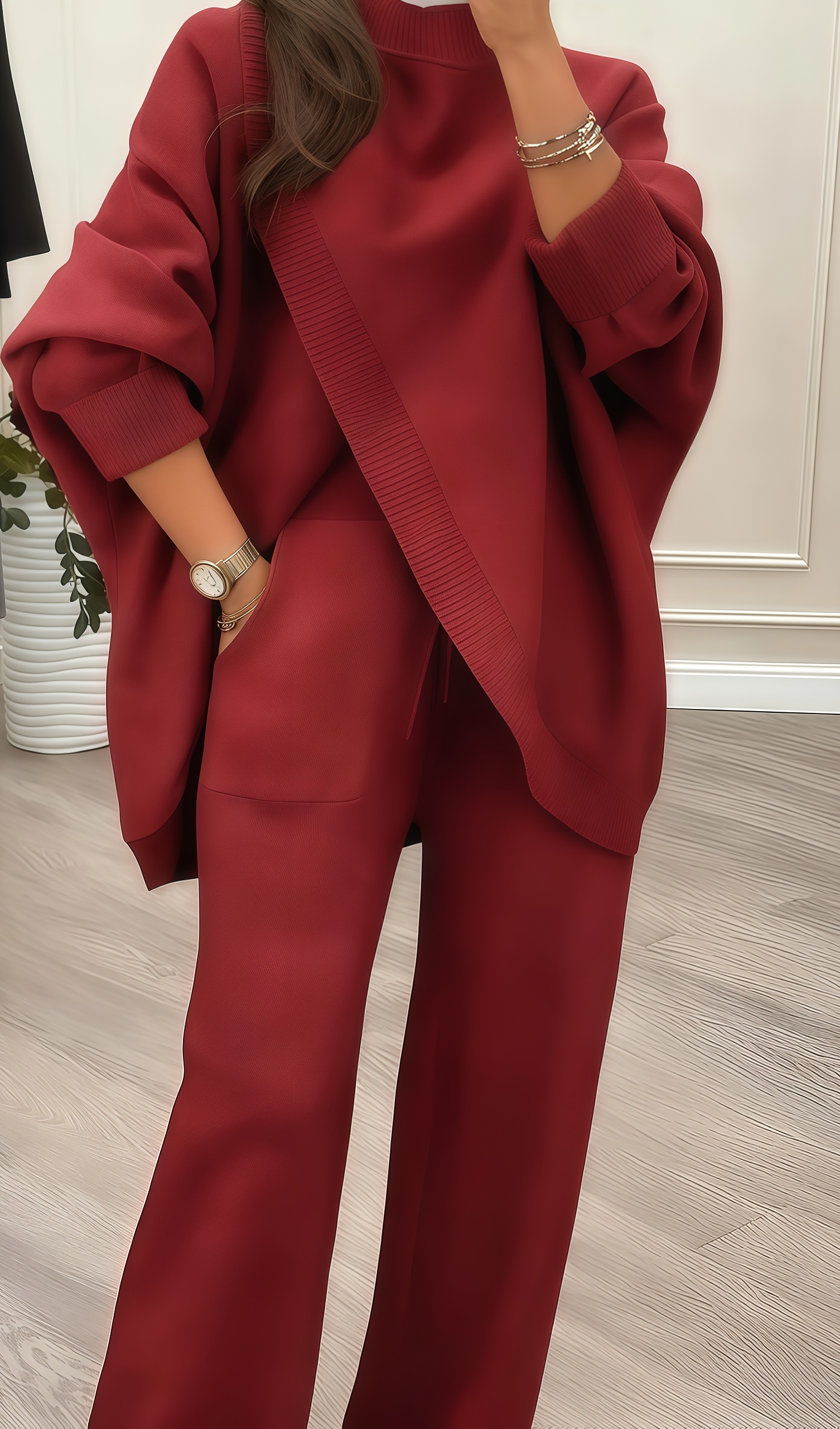 ⏳Time-Limited Special⏰Women's 2-Piece Oversized Sweater & Pants Set