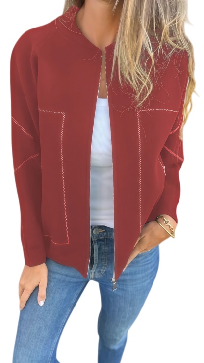 🔥Autumn and Winter Casual Zipper Solid Color Popular Jacket
