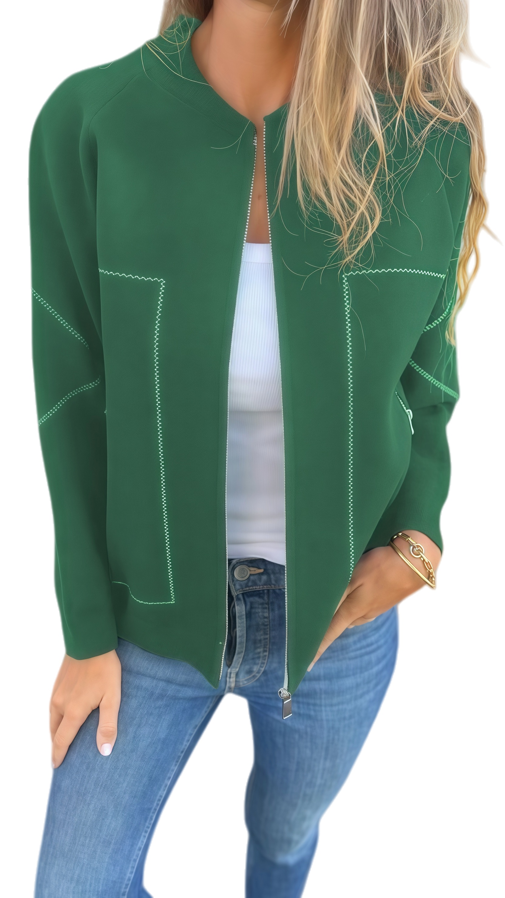 🔥Autumn and Winter Casual Zipper Solid Color Popular Jacket