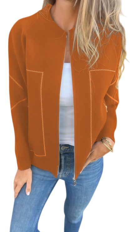 🔥Autumn and Winter Casual Zipper Solid Color Popular Jacket