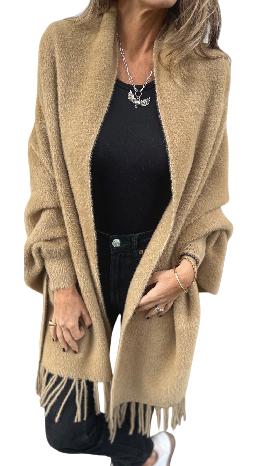 🔥Stylish Autumn Coat with Scarf