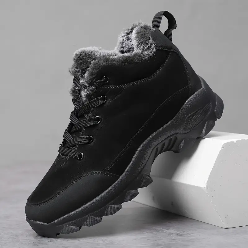 Men's Warm Fleece Snow Boots Waterproof Non-Slip Orthopedic Support Winter Boots (Medical Certification®️)
