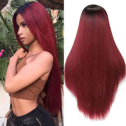 55 long, straight natural wigs, everyday fashion details