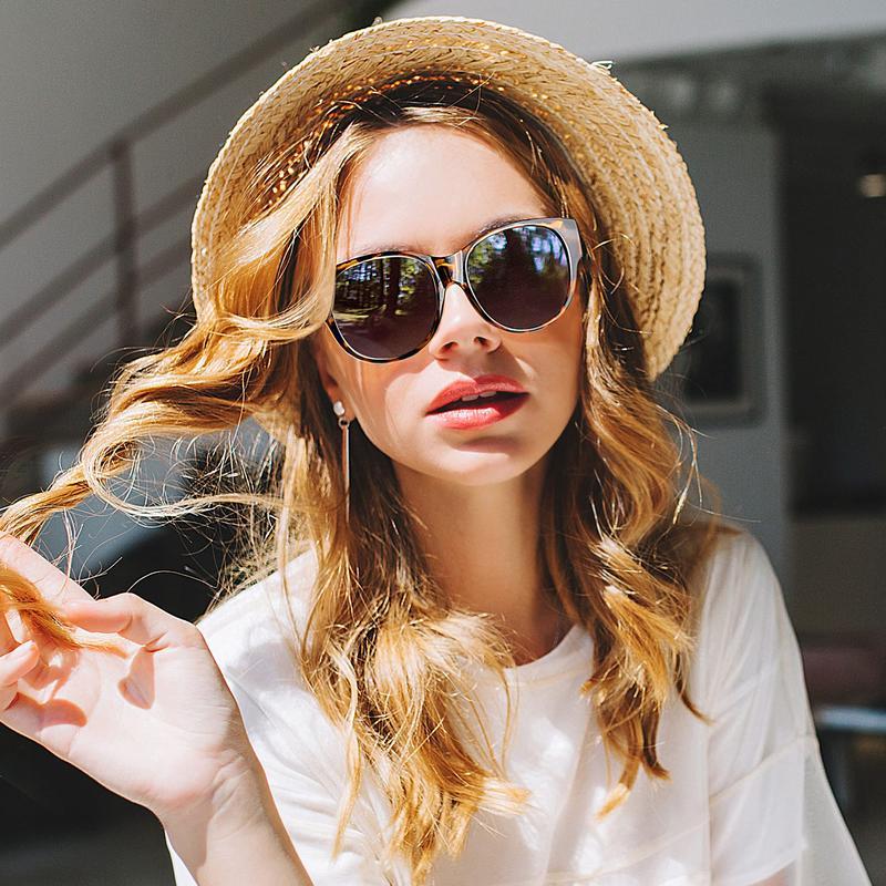 🎉Buy 1, Get 1 Free😎New trendy 2026 round cat-eye sunglasses—polarized with UV400 protection🕶️