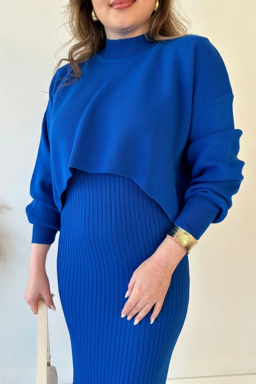 🔥Short Sweater Knit Dress Set