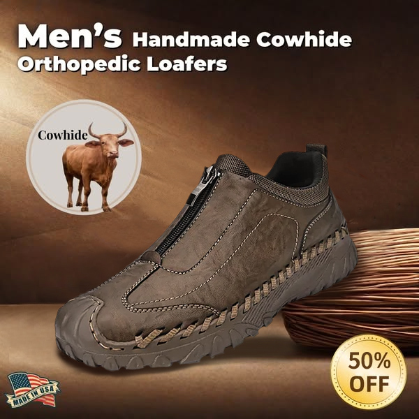 Men's Handcrafted Genuine Moccasins Outdoor Breathable Casual Shoes