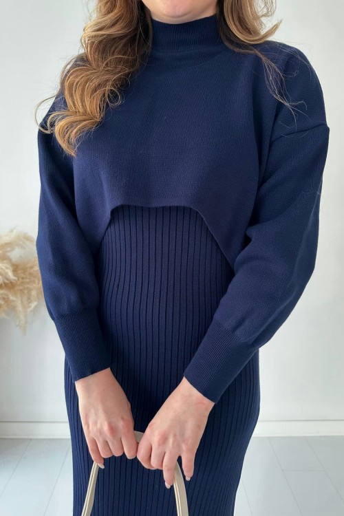 🔥Short Sweater Knit Dress Set