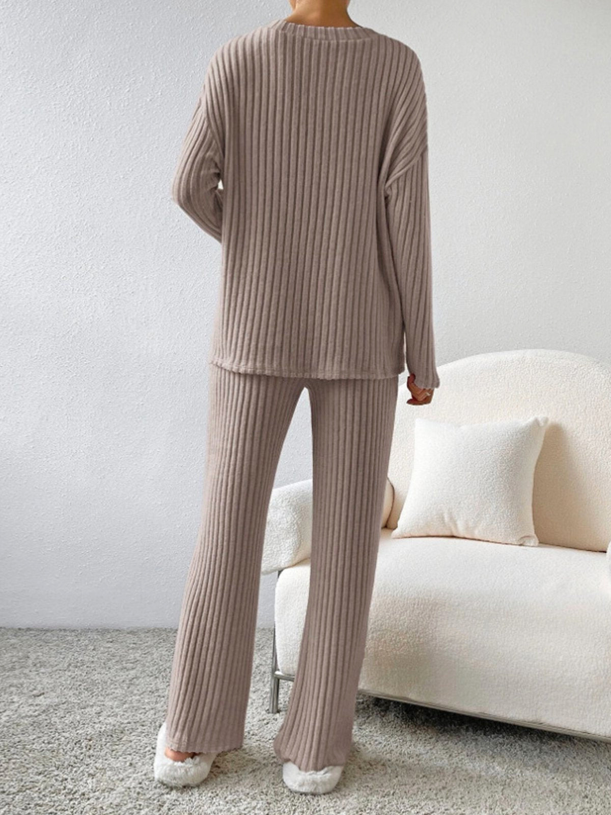 RelaxFit | 2-Delig Trendy Lounge Set | Geribd Comfort | Dames Kleding