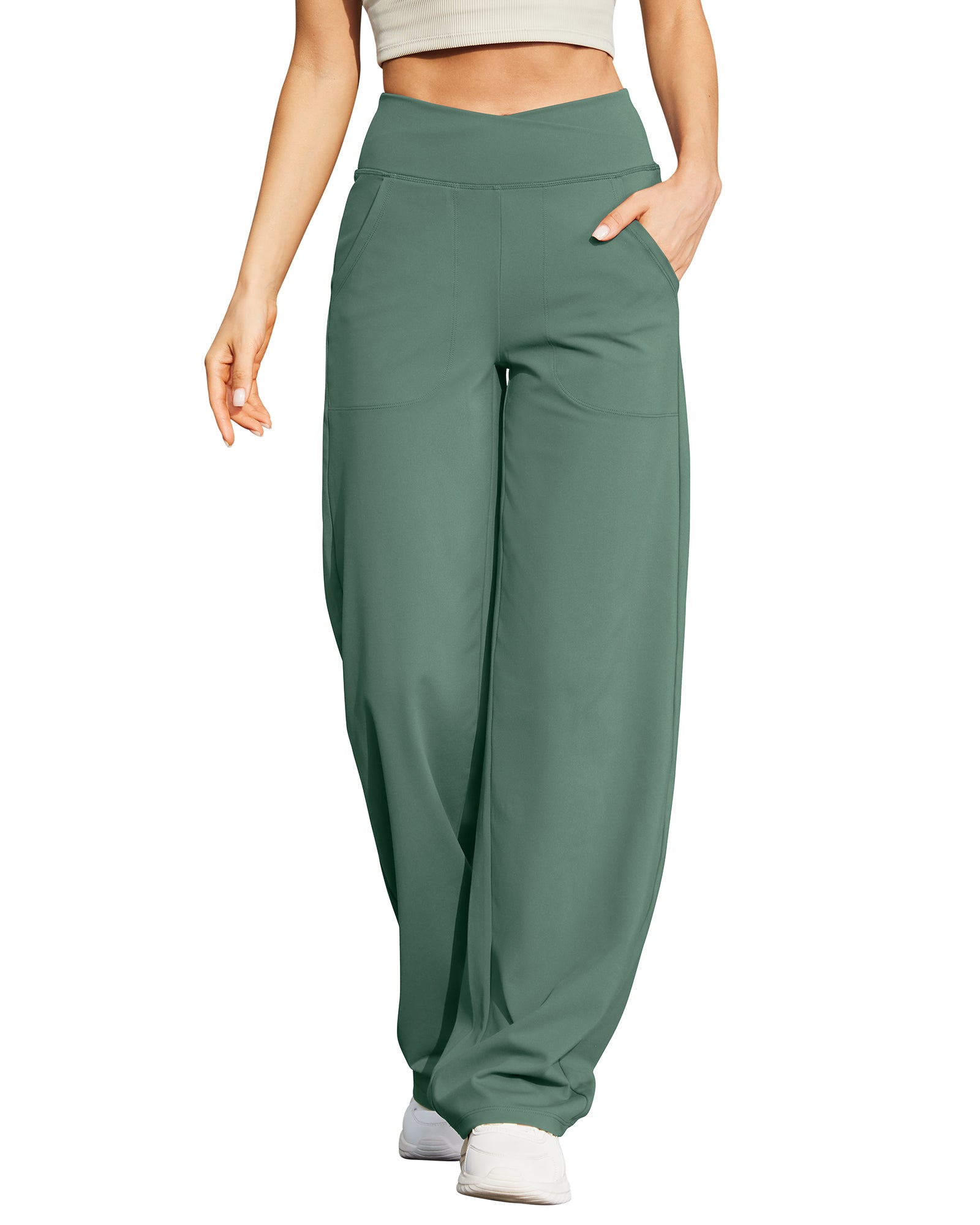 🔥Wide Leg High-Waist Casual Pants 31