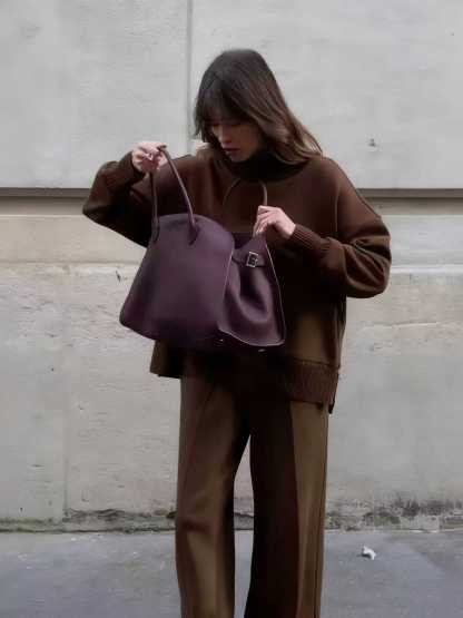 Urban Minimalist Oversized Sweatshirt & Wide-Leg Pants Co-ord Set