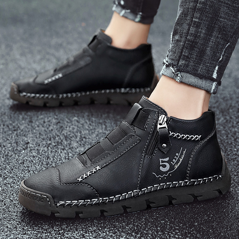ReliefFoot™ Men's Vintage Casual Soft And Breathable Cowhide Leather Boots