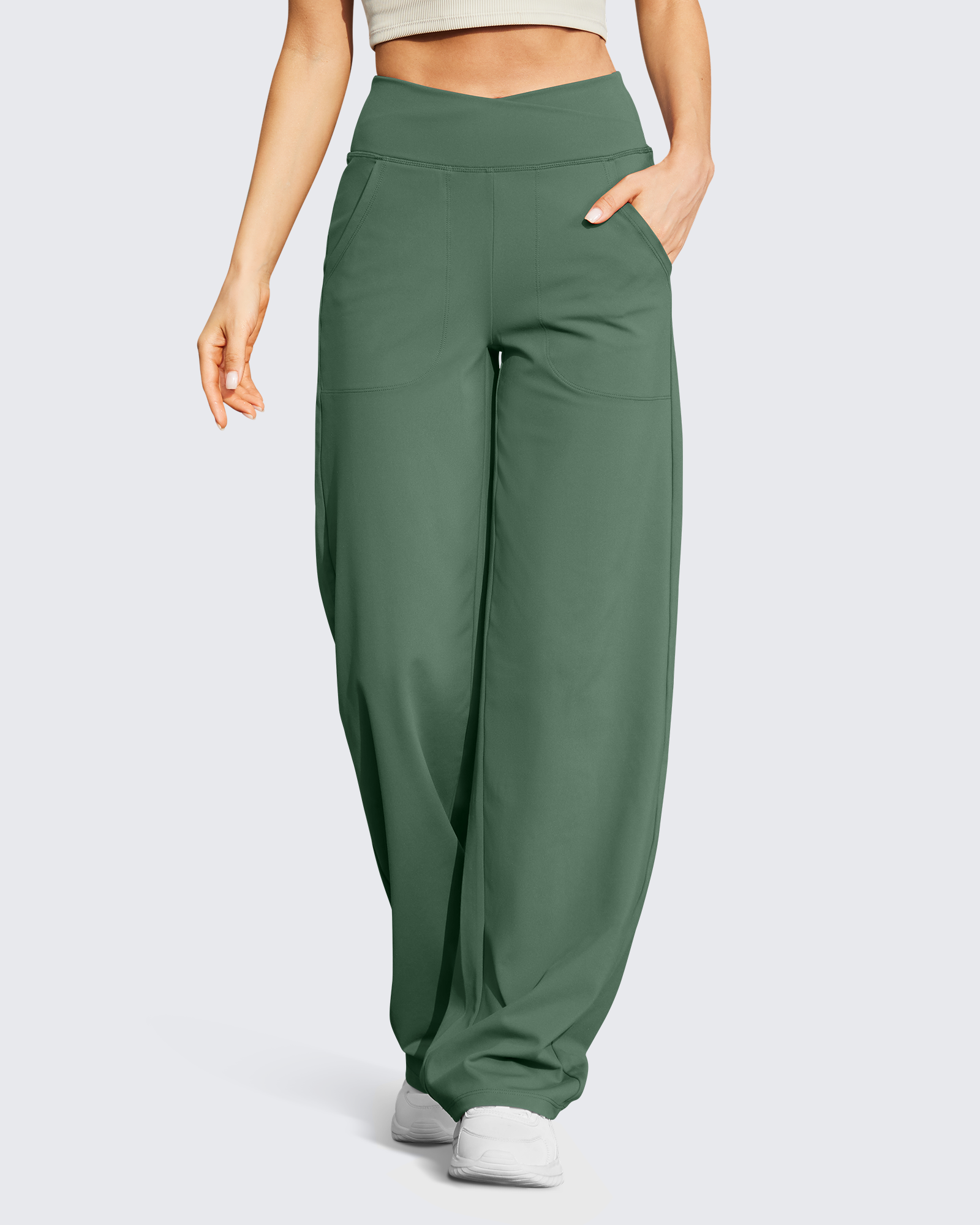 🔥Wide Leg High-Waist Casual Pants 31