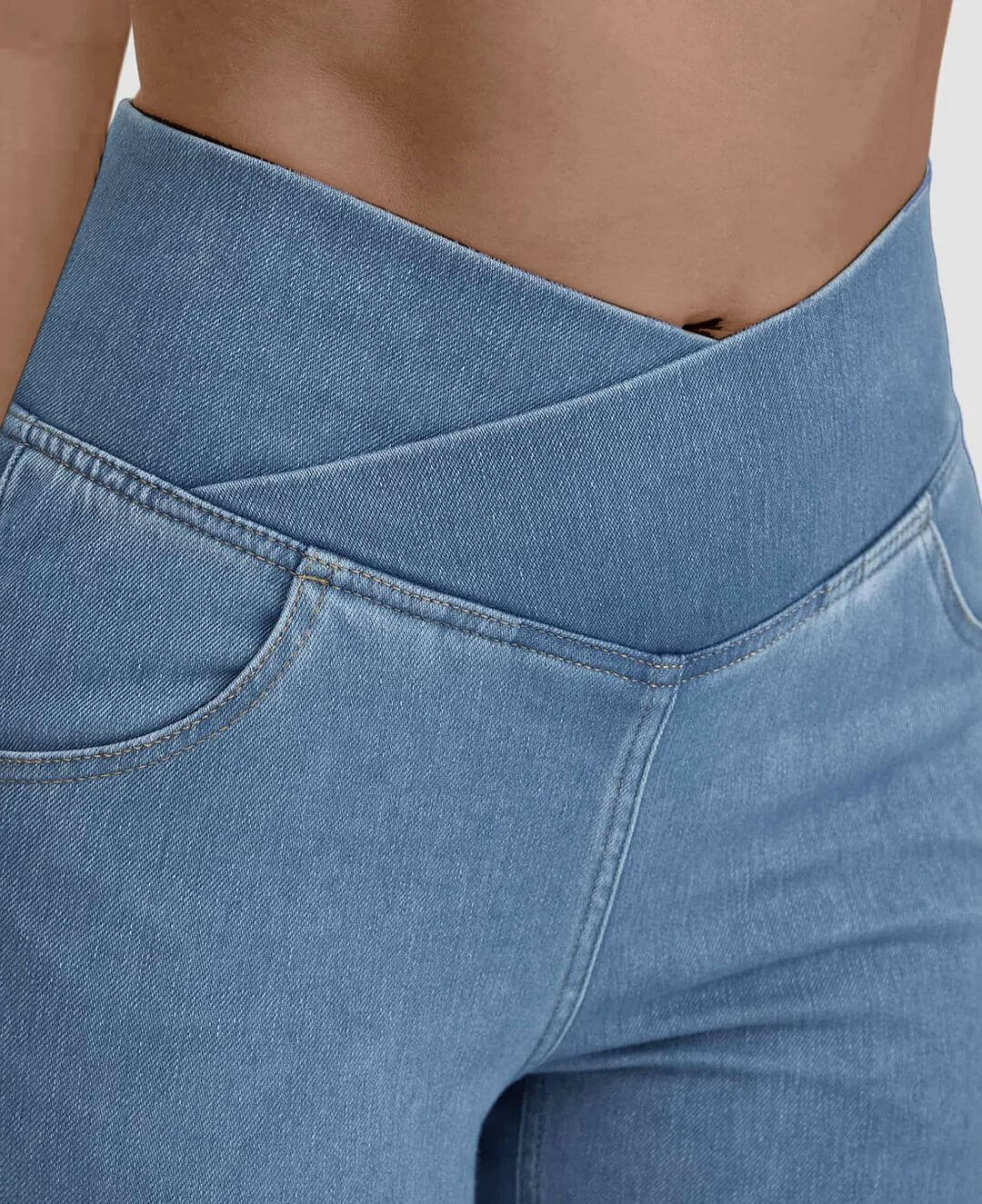 🔥Stretchy Jeans High Waisted Crossover